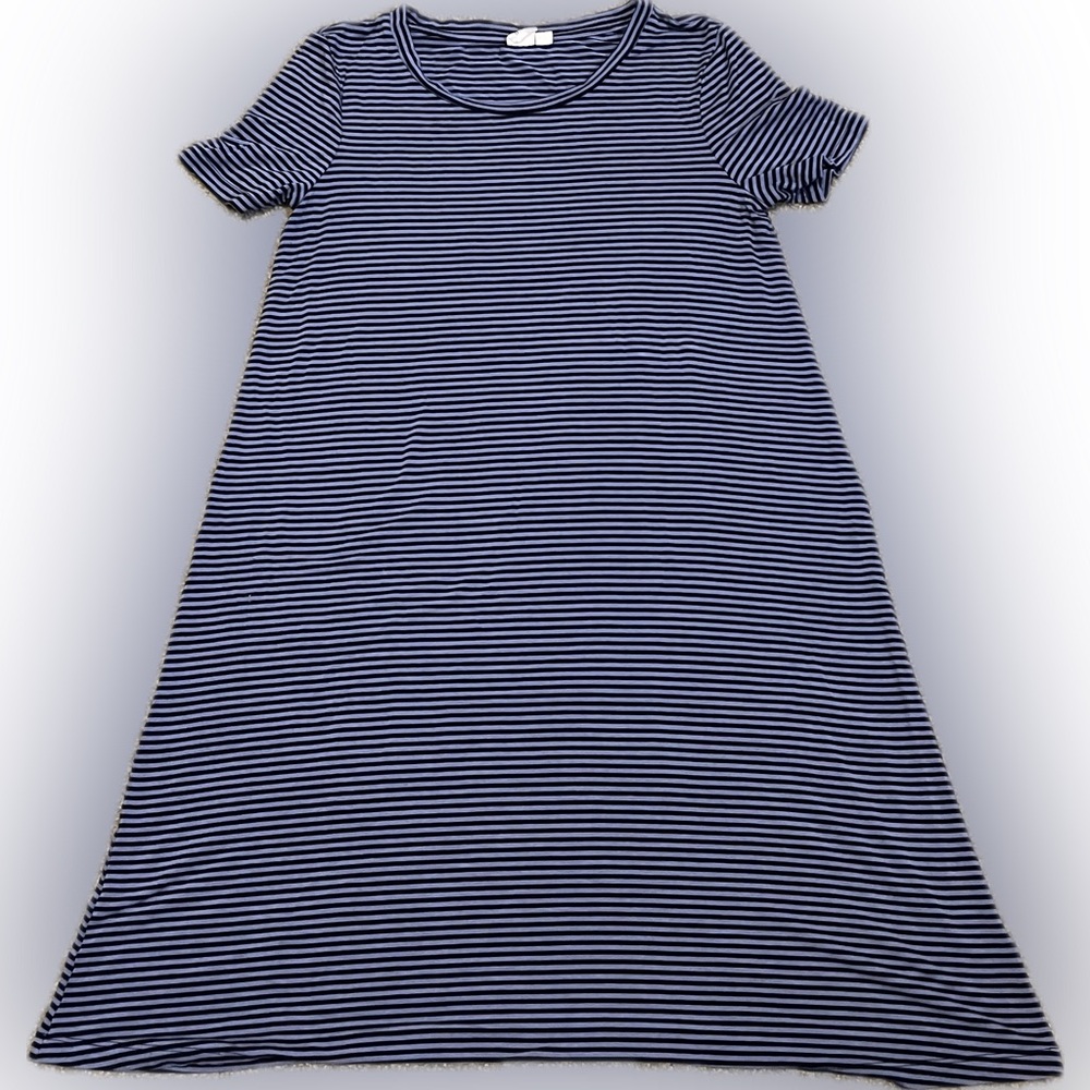GAP Striped Blue T- Shirt Dress size XS - Picture 9 of 16
